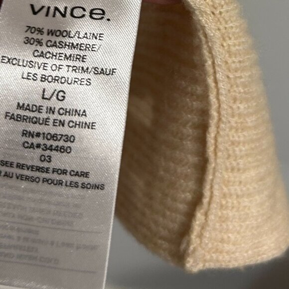 Vince Wool Open Front Sweater Women's Size L - Picture 4 of 7